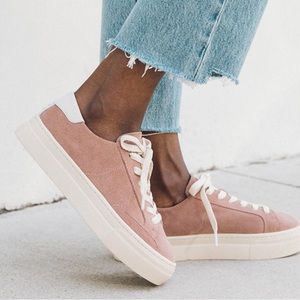 Dusty Pink Suede Soludos